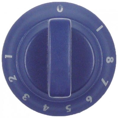 Buton pentru regulator de energie 1-8, ø 60 mm, ax ø 6x4,6 mm, tesitura jos - 111436