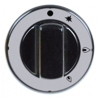 Buton robinet gaz PEL, ø 70 mm, ax ø 10x8 mm, negru - 112257