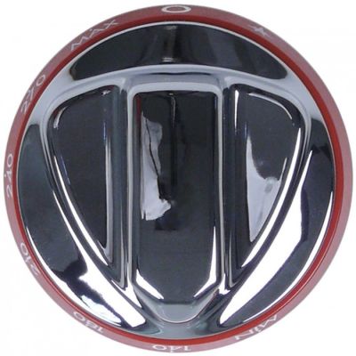 Buton robinet termostatic Angelo Po 140-270°C, ø 72 mm, ax ø 8 x 6,5 mm, rosu - 112641