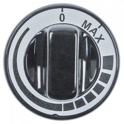 Buton pentru regulator de energie ø 70 mm, ax ø 6x4,6 mm, tesitura sus - 112702