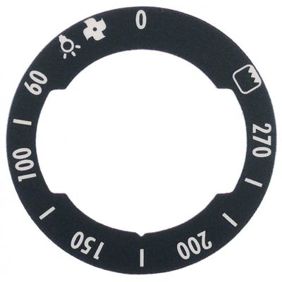 indicator pentru buton cuptor T.max. 270°C 60-270°C unghi de rotație 270°