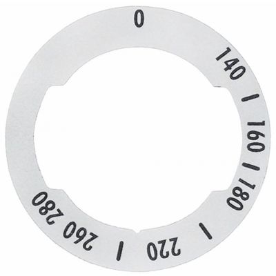 indicator pentru buton T.max. 280°C 140-280°C DE ø 62mm DI ø 42mm