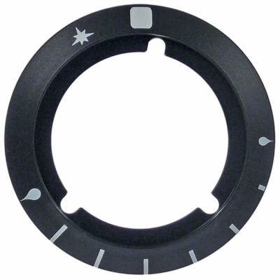 indicator pentru buton robinet de gaz cu flacără de aprindere T.max.°C