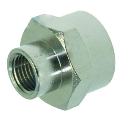 Reductie filet interior A ¼", filet exterior B ½", hexagon 24 mm, L 25 mm, alama cromata - 520193