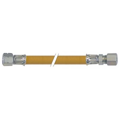 Furtun de gaz, filet stanga ¼ ", filet dreapta 8mm,  L 1000mm, conducte flexibile la presiune intermediara - Cod 250041