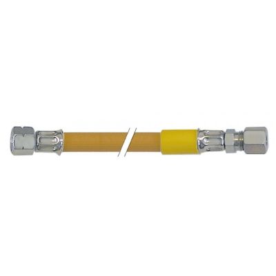 Furtun de gaz, filet dreapta ¼ ", filet stanga 8mm, L 2000mm, conducte flexibile la presiune intermediara - Cod 250043