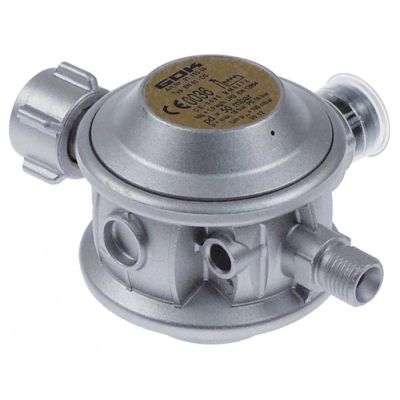 gas pressure regulator EN61-DS connection small gas cylinders - 1/4" left