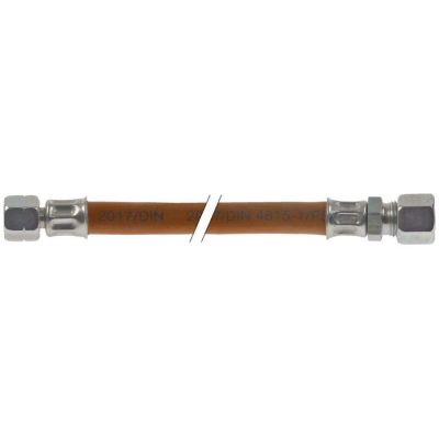 Furtun de gaz, racord filet pe stanga ¼ ", racord pentru tub 10 mm, L 400 mm - 250047