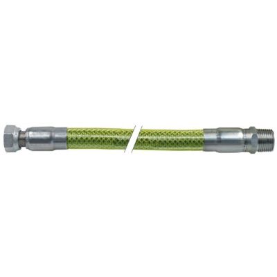 Furtun de gaz flexibil L 500 mm, filete int. si ext. 1/2", rezistenta incendiu 30 min. la 650 °C, conform standard european EN14800 - 250063