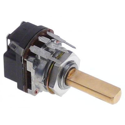 Potentiometru 5,2 KOhm, unghi de rotatie 300°, ax 6x4.6 mm, L 18 mm, filet M10x0,75 mm - 300000