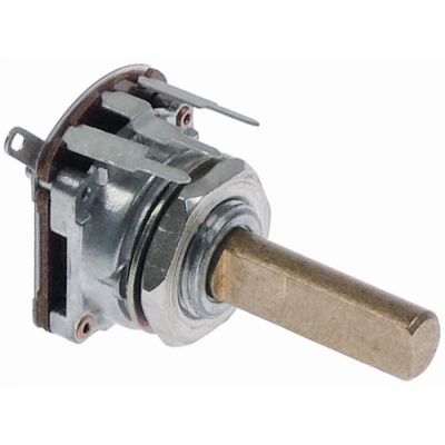 potentiometru cu comutator 4.7kOhm unghi de rotație 270° ax ø 6mm lungime ax 18.5mm - 300266