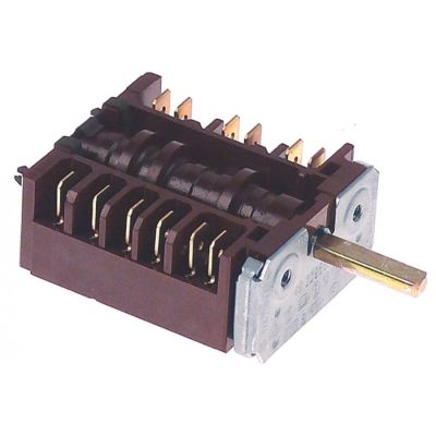 outer switch 16A shaft ø 6x4,6mm - Code 301128