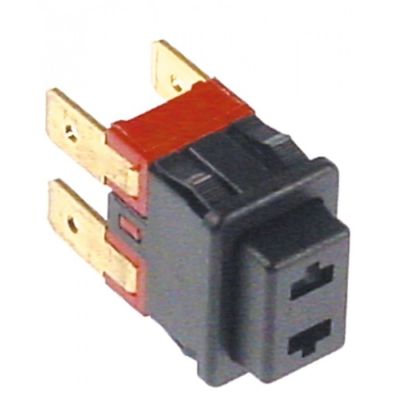 Intrerupator cu retinere 2NO, 16A, 250V, conectori 4,8 mm, montare 19x13 mm - 301190