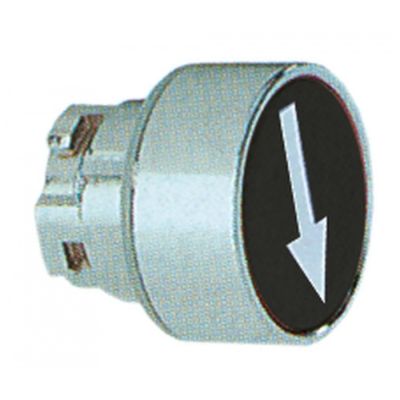 push button black ø 22mm symbol arrow - Code 301196