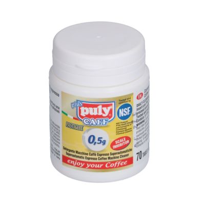 Pastile de detergent pentru masini de cafea, 70 tablete de 0.5 gr, Pully Caff Plus 35 gr, ø 10 x 5 mm - 3092249