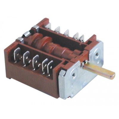 Comutator 0-1-2-3, cu 4 lamele, ax ø 6 x 4,6 mm, EGO 42.04400.001 - 345320