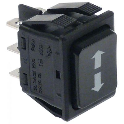 Intrerupator lift - macara, fara retinere, sageti sus-jos, 16 A, 230 V, montare 30x22 mm - 345423