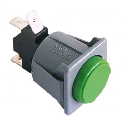 Intrerupator cu buton, fara retinere, 16 A, 250 V, montare 28,5 x 28,5 mm - 345452