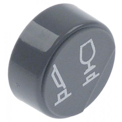 push button ø 23mm grey - Code 345523