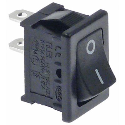 întrerupător de presiune dimensiuni de montaj 19x13mm negru 1NO 250V 10A