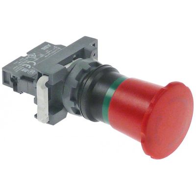 intrerupator ciuperca de urgenta ø22mm roșu 1NC complet ABB ø 40mm