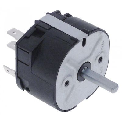 Timer mecanic 120 min. contacte 2CO, 16A, 250V, ax semiluna 6 x 4,6 mm - 350186