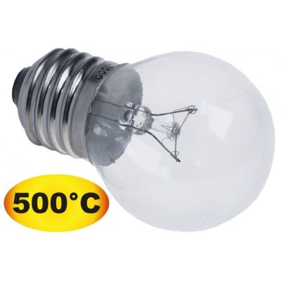 Bec cuptor pizza E27, 40W, 230V, t.max. 500°C, ø 45 mm, L 72 mm - 357103