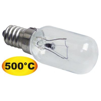 Bec cuptor E14, 40 W, 230 V, t.max. 500 °C, ø 25 mm, L 70 mm - 357118