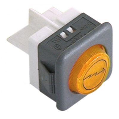 indicator lamp 26,5x25,5mm 230V yellow - Code 359010