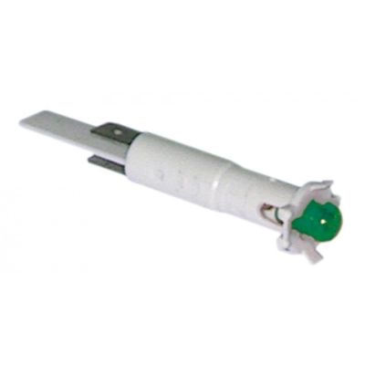 Bec de semnalizare ø 6 mm, 230 V, verde - 359031