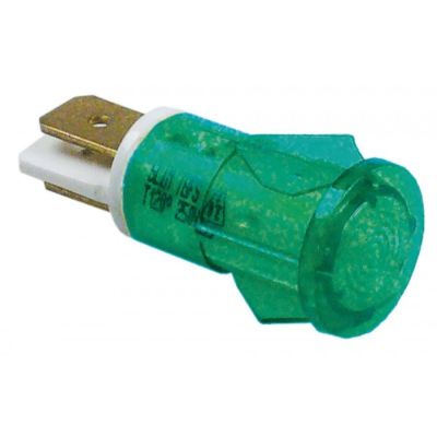 Lampa indicatoare - martor verde, 24 V, orificiu de montare ø 13 mm, ext. ø 15 mm, t. max. 120 °C - 359119