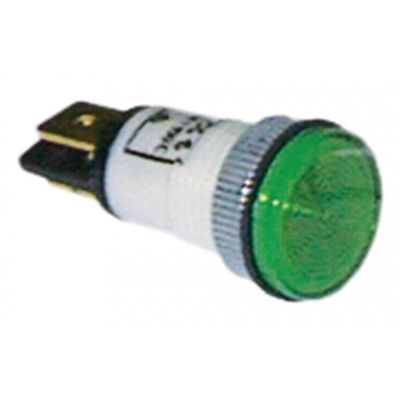 Lampa indicatoare 230V, montare ø 13 mm, verde, t.max. 120°C - 359145