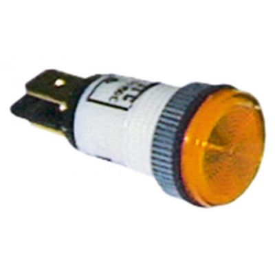 Lampa indicatoare 230 V, montare ø 13 mm, galbena - 359146