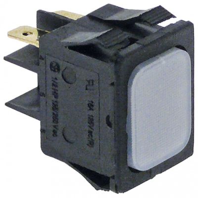 Lampa indicatoare alba, 230 V, montare 30x22 mm - 359154