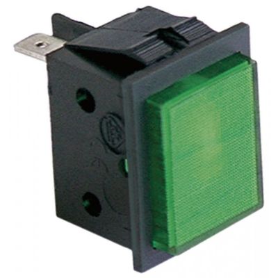 indicator lamp 30x22mm 230V green - Code 359157