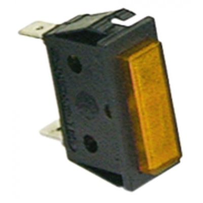 Lampa indicatoare galbena, 230 V, montare 30x11 mm - 359159