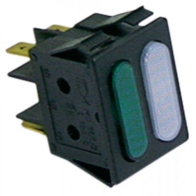 indicator lamp 30x22mm 230V green/white - Code 359164