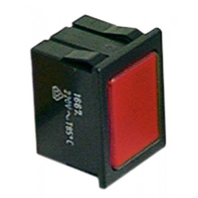 indicator lamp 30x22mm 230 V red type Marquardt 1667.. - Code 359177