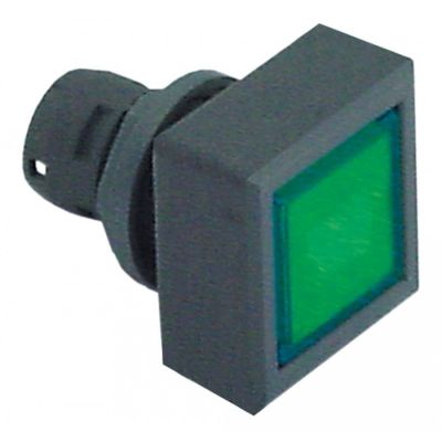 push button mounting ø 16 mm green square - Code 359182