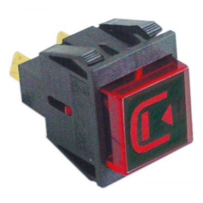 indicator lamp 230 V red mounting ø 27,2x22,2mm 2 -poles 16 A - Code 359199