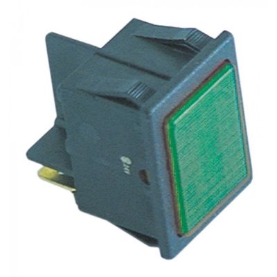 Lampa indicatoare, 30x22 mm, 24V, verde - 359250