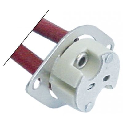 Soclu ceramic pentru bec tip G6,35, lungime fire 300 mm - 359320