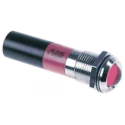indicator lamp ø 10 mm 230 V red AC mounting thread M14 - Code 359398