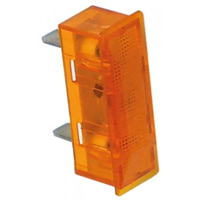 indicator lamp 33,1x10,3mm 400 V yellow connection flat plug 6,3mm - Code 359451
