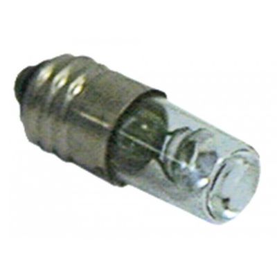 Bec cu descarcare in gaz neon, tip E10, 220V, lumina alba, L 28 mm - 359600