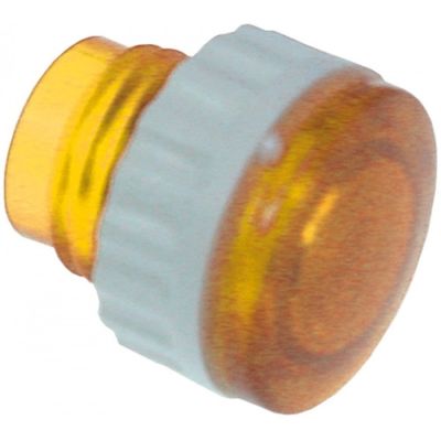 Capac lampa de semnalizare - martor pentru gaura ø 10 mm, cu filet, culoare galbena - 359966
