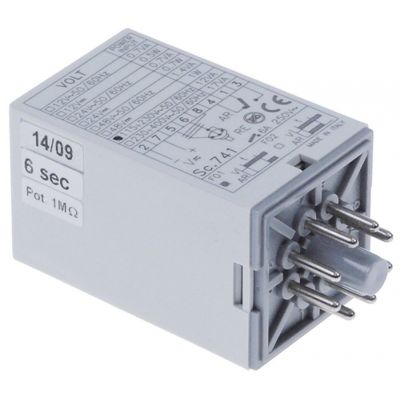 time relay 1CO 115-230V AC at 250V 6 A connection plug-in connection round 8-pole - Code 360455