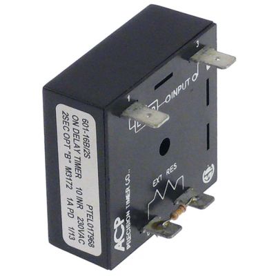 timer 601-16B/2S timp de funcționare 2 sec interval de reglare al timeruluimin 1NO la 250V 1A