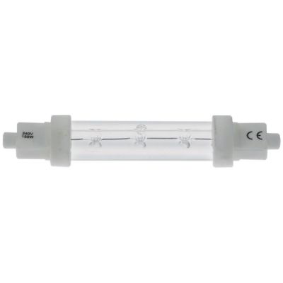 lampă cu infraroșu dulie R7s L 117.6mm 240V 150watt cu tub de protecție