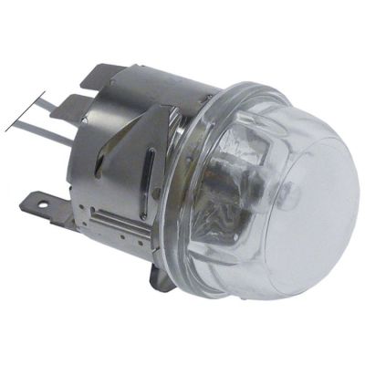 Lampa cuptor 12V, 20W, dulie G4, montaj ø 35,5 mm, rez.temp. 350°C,  cablu 450 mm, sticlă dură - 360759